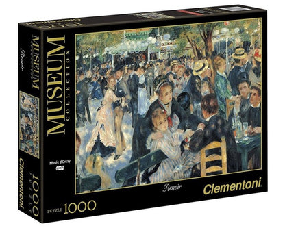 CLEMENTONI 1000 EL. Renoir Bal w Moulin de la Galette