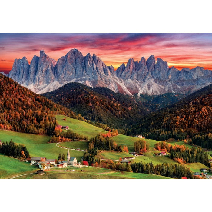 Puzzle 2000 elementów High Quality, Val Di Funes